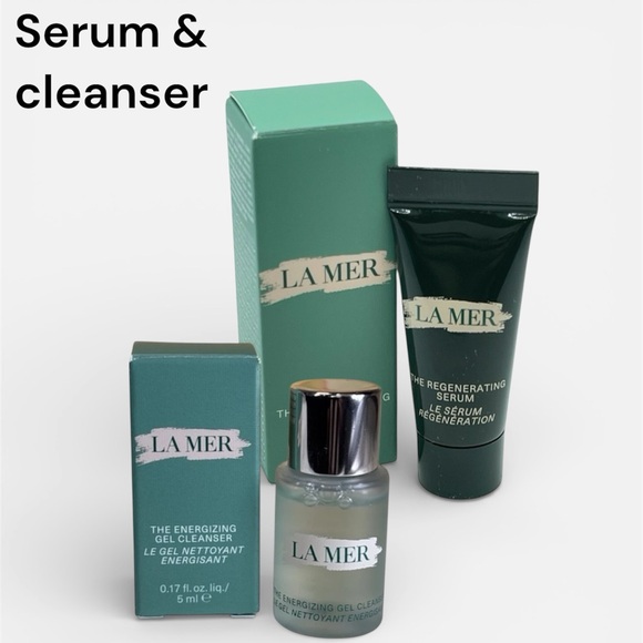 La Mer Skincare Hydrating Serum & cleanser Gel Duo Msrp $65